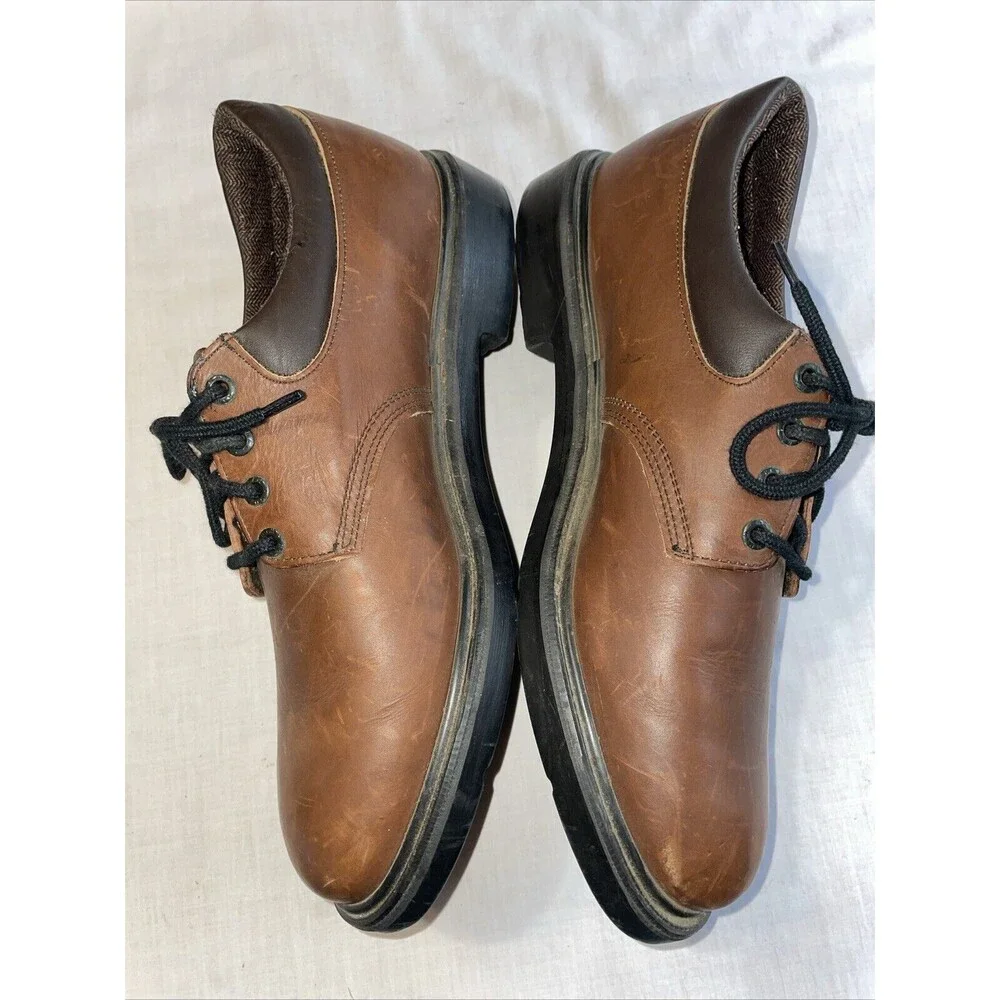 Redwing Men’s Work Shoes Size 11.5 B Brown Leather Oxfords Workwear Rugged
